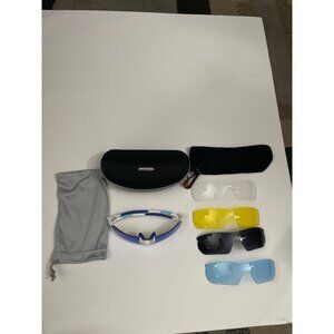 Torege Polarized Sports Sunglasses With 5 Interchangeable Lenses & Accessories